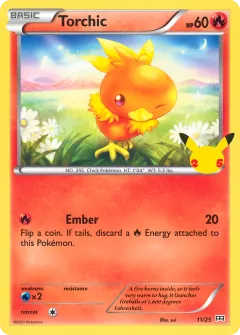 Torchic Promo and other card from McDonald's Collection 2021