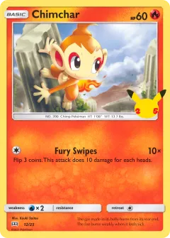 Chimchar Promo and other card from McDonald's Collection 2021