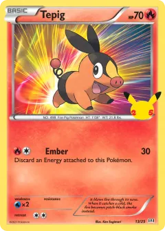 Tepig Promo and other card from McDonald's Collection 2021