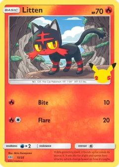 Litten Promo and other card from McDonald's Collection 2021