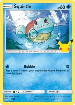 Squirtle Promo and other card from McDonald's Collection 2021
