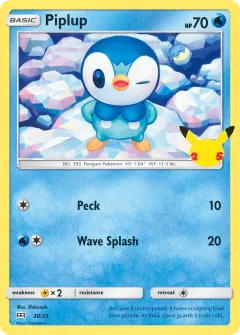 Piplup Promo and other card from McDonald's Collection 2021