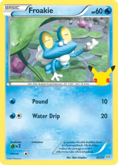 Froakie Promo and other card from McDonald's Collection 2021