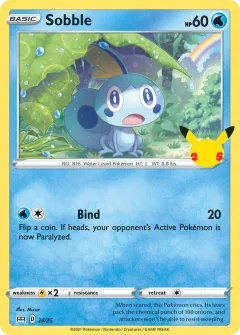 Sobble Promo and other card from McDonald's Collection 2021