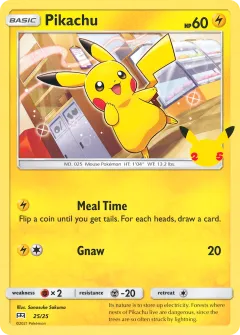Pikachu Promo and other card from McDonald's Collection 2021