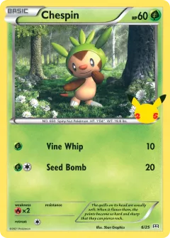 Chespin Promo and other card from McDonald's Collection 2021