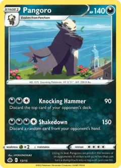 Pangoro Promo and other card from McDonald's Collection 2022