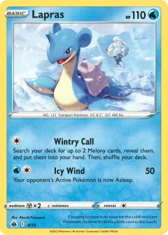 Lapras Promo and other card from McDonald's Collection 2022