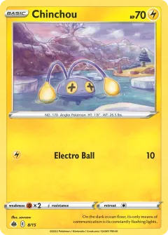 Chinchou Promo and other card from McDonald's Collection 2022