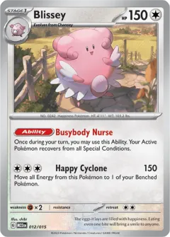 Blissey Promo card from McDonald's Collection 2023