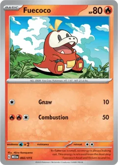 Fuecoco Promo card from McDonald's Collection 2023