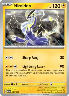 Miraidon Promo and other card from McDonald's Collection 2024