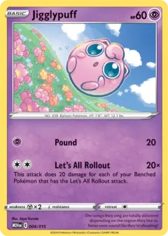 Jigglypuff Promo and other card from McDonald's Collection 2024