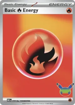 Basic Fire Energy Common card from Mega Evolution Energies