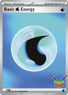 Basic Water Energy Common card from Mega Evolution Energies