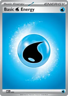 Basic Water Energy Promo and other card from Mega Evolution Energies