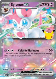 Sylveon ex Promo card from Mega Evolution Black Star Promos