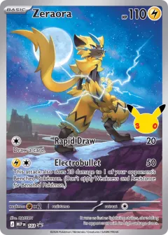 Zeraora Promo card from Mega Evolution Black Star Promos