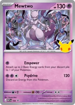Mewtwo Promo card from Mega Evolution Black Star Promos