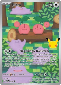 Ditto Promo card from Mega Evolution Black Star Promos