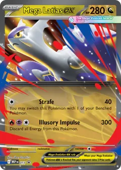 Mega Latias ex Promo card from Mega Evolution Black Star Promos