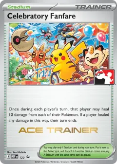 Celebratory Fanfare Promo card from Mega Evolution Black Star Promos