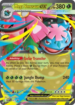 Mega Venusaur ex Promo card from Mega Evolution Black Star Promos