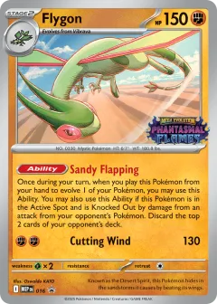 Flygon Promo card from Mega Evolution Black Star Promos