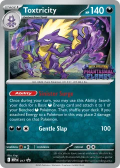 Toxtricity Promo card from Mega Evolution Black Star Promos