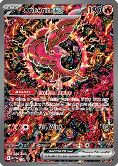 Oricorio ex Promo card from Mega Evolution Black Star Promos