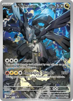 N's Zekrom Promo card from Mega Evolution Black Star Promos
