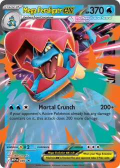 Mega Feraligatr ex Promo card from Mega Evolution Black Star Promos