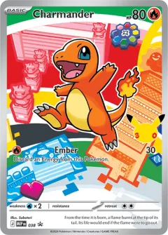 Charmander Promo card from Mega Evolution Black Star Promos