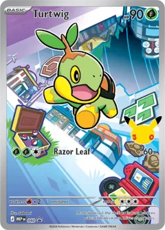 Turtwig Promo card from Mega Evolution Black Star Promos