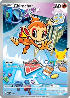 Chimchar Promo card from Mega Evolution Black Star Promos
