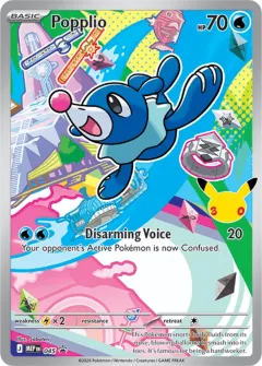 Popplio Promo card from Mega Evolution Black Star Promos