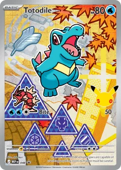 Totodile Promo card from Mega Evolution Black Star Promos