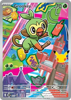 Grookey Promo card from Mega Evolution Black Star Promos