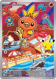Torchic Promo card from Mega Evolution Black Star Promos