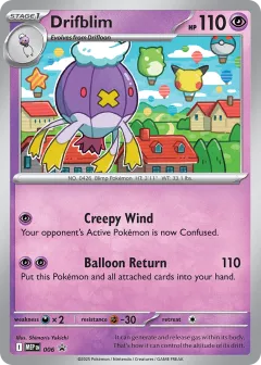 Drifblim Promo card from Mega Evolution Black Star Promos