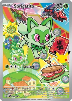 Sprigatito Promo card from Mega Evolution Black Star Promos