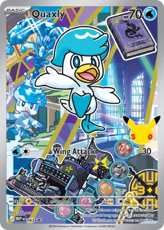 Quaxly Promo card from Mega Evolution Black Star Promos