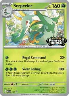 Serperior Promo card from Mega Evolution Black Star Promos