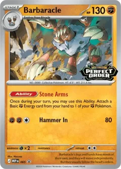 Barbaracle Promo card from Mega Evolution Black Star Promos