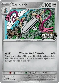 Doublade Promo card from Mega Evolution Black Star Promos