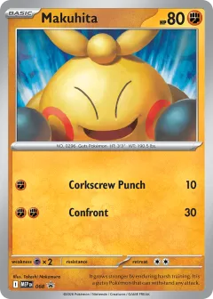 Makuhita Promo card from Mega Evolution Black Star Promos