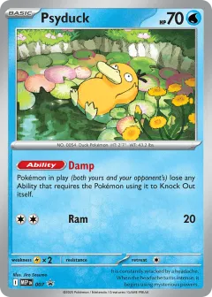 Psyduck Promo card from Mega Evolution Black Star Promos