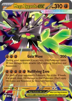 Mega Zygarde ex Promo card from Mega Evolution Black Star Promos
