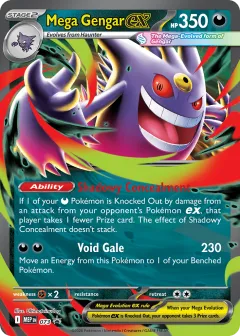 Mega Gengar ex Promo card from Mega Evolution Black Star Promos
