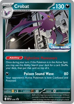 Crobat Promo card from Mega Evolution Black Star Promos